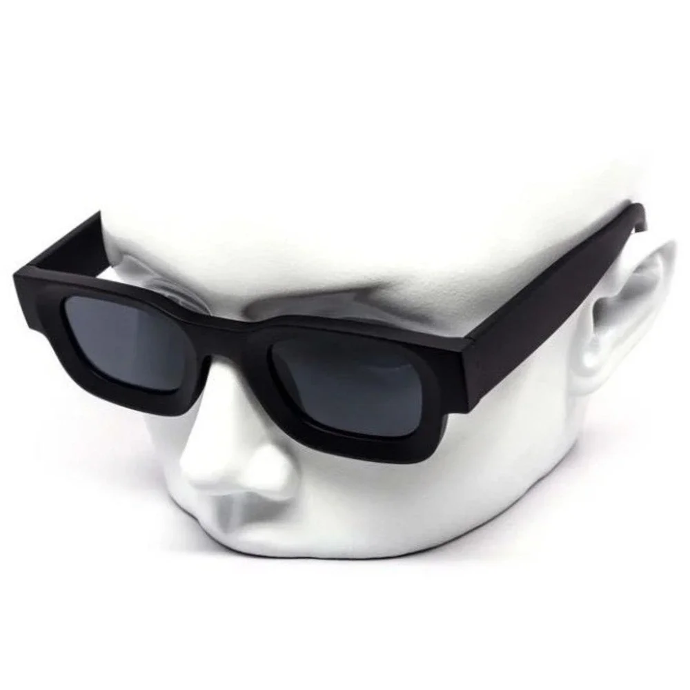 Chunky Square Frame Sunglasses Retro Vintage Fashion‎ Designer Black Shades
